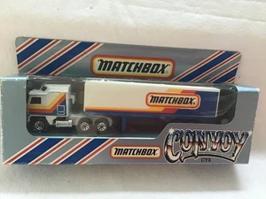 MATCHBOX CONVOY CY 8 KENWORTH ' MATCHBOX '  ( MISSING EXHAUSTS ) - BOXED - Picture 1 of 6
