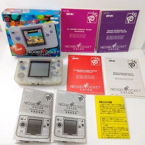 EU version SNK Neo Geo Pocket Color Clear Good Condition Rare Game Machine - Picture 1 of 10