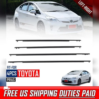For Toyota Prius ZVW30 2010-2015 Outer Door Belt Weatherstrip Seal 4x Set - Изображение 1 из 4