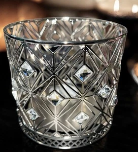 Candelabro Bath & Body Works Diamond Gems Bling Metal 3 Mechas Manga Nueva - Imagen 1 de 6