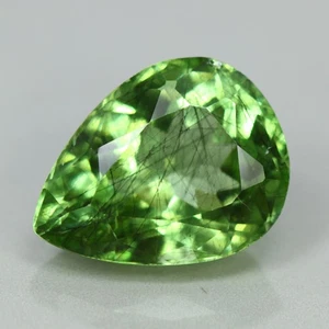 3.15 Cts " 100 % Natural Unheated MANCHURIAN Rutile Green Peridot_Pakistan " - Picture 1 of 3