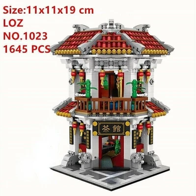 LOZ MINI Blocks Kids Building Toys Bricks Chinese Teahouse Gift Home Decor 1023 - Image 1 of 4