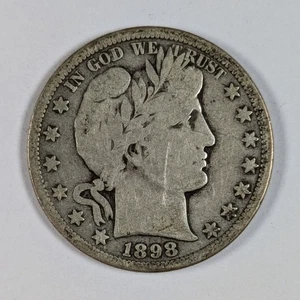 1898 S Barber Silber Half Dollar - Bild 1 von 3