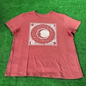 Zoe + Liv Astrologie Sternzeichen Mystic Moon Grafik rost orange T-Shirt Gr. XL - Bild 1 von 13
