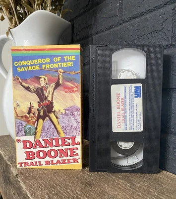 Daniel Boone Trail Blazer VHS 1986 Bruce Bennett, AMAZING ARTWORK Vtg HTF OOP - Image 1 of 4