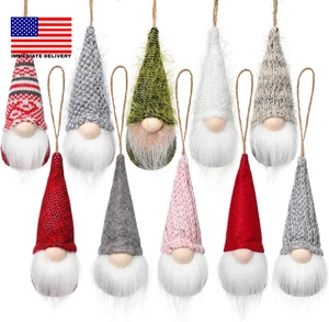 Christbaumwichtel zum Aufhängen 10er Set, schwedische Handarbeit Plüschwichtel - Bild 1 von 8