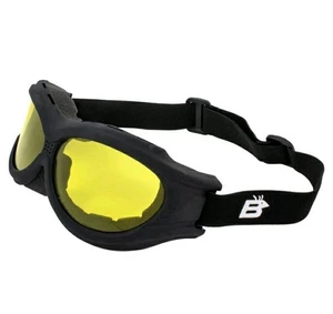 Birdz Buzzard austauschbare Motorradbrille 3 Gläser Set schwarz große Größe - Bild 1 von 9