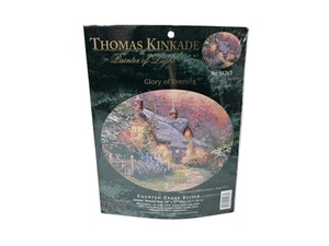 Thomas Kinkade Glory of Evening #51263 Counted Cross Stitch Kit 14" x 11" Oval - Picture 1 of 5