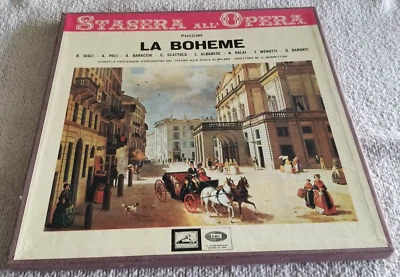 Stasera All’ Opera La Boheme -  La Voce Del Padrone ‎– QSO 3/4 - 2 LP-1967 Italy - Image 1 of 4