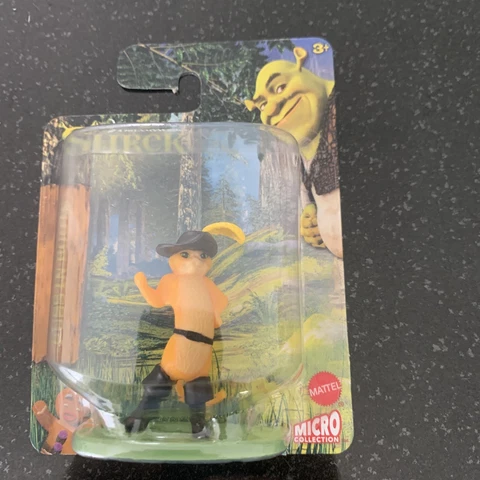 Puss In Boots Cake Topper Shrek DreamWorks Mattel Micro Collection Figure NIP Cover