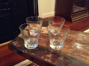 Crown Royal Flared Lowball Rocks Glasses Set Of (4) Italy  - Picture 1 of 4