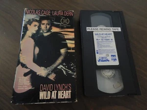 DAVID LYNCH WILD AT HEART VHS NICOLAS CAGE LAURA DERN MEDIA 1990 CULT CLASSIC - Picture 1 of 2
