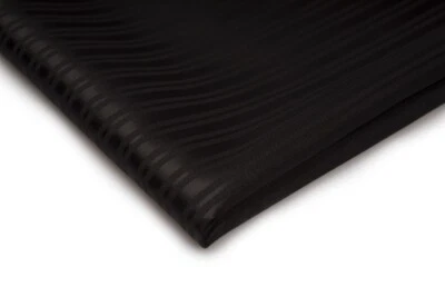 Raso spesso con strisce nere lycra, 50 x 150 cm - Immagine 1 di 4