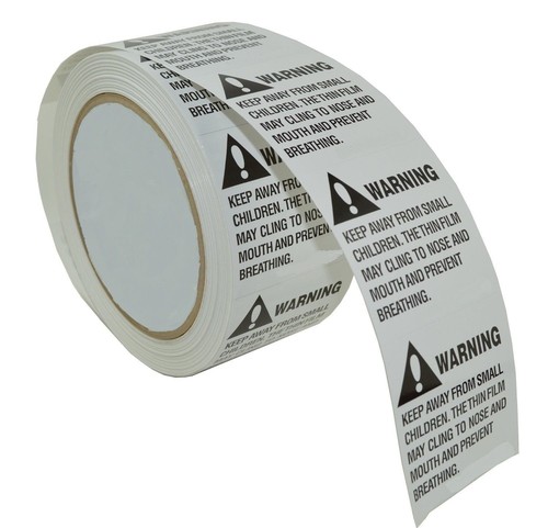 1 Roll 500 Labels 2 x 2 Suffocation Warning Amazon FBA approved Labels ...