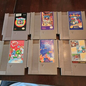 NES Games.Tiny Toons,Rescue Rangers,Burger Time,Bubble Bobble,Tetris,Mario 3 n 1 - Picture 1 of 14