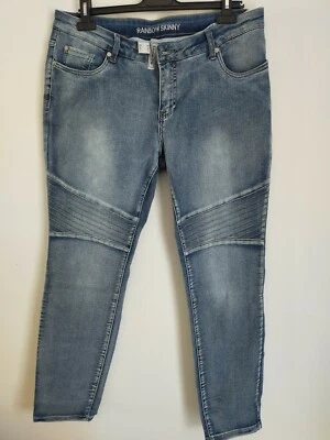 Women's Blue Skinny Jeans by Rainbow. Size-10UK. BNWT - Image 1 of 4
