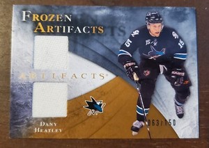 2010-11 Upper Deck Artifacts - Frozen Artifacts Jersey Dany Heatley /150