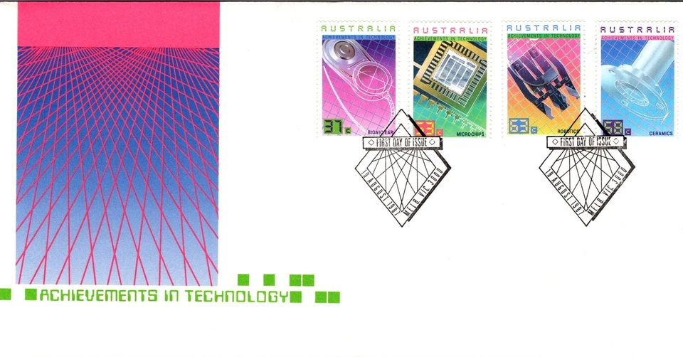 Australia 1987 FDC - Achievements In Technology - Melbourne, VIC - J8716 - Image 1 of 2