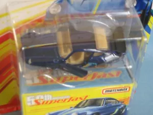 Porsche 911 1980 Matchbox azul puertas modelo de juguete coche 70 mm EE. UU. 50o SF a - Imagen 1 de 2