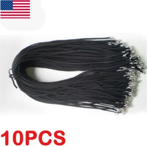 10X Waxed Necklace Cord with Clasp For Bracelet Jewellery DIY Crafts Making USA/ - Picture 1 of 8