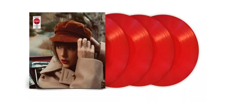 TAYLOR SWIFT Red 4 LP Vinyles Couleur USA Import NEUF - Photo 1/1