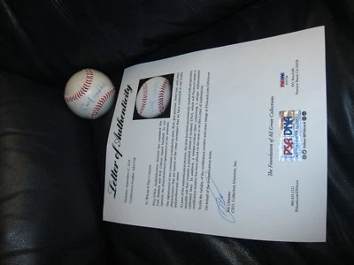 CARL HUBBELL and Bob Gibson autographed Baseball PSA Certified  - Image 1 of 4