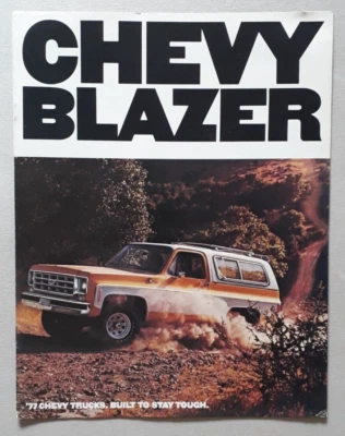 Chevrolet Blazer Folleto 1977 - C10 2 ruedas motrices K10 4 ruedas motrices Foto 1 de 3
