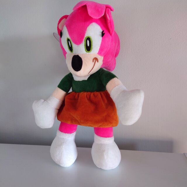 Pelúcia Turma Do Sonic Vermelho Ouriço Personagem Jogos Sega