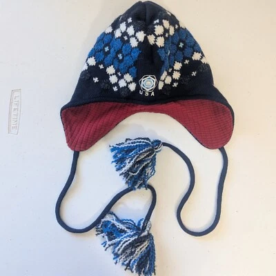 Nike Gorro Nórdico Orejeras Poms Geométrico Foto 1 de 4