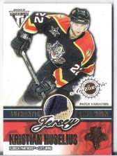 2002-03 Pacific Private Stock Titanium Patches Kristian Huselius #/249
