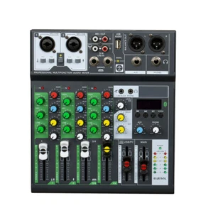 Professional Bluetooth Audio Mixer Sound Card Interface Console Phantom Power - Picture 1 of 9