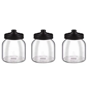 Juego de 3 frascos de almacenamiento de cocina con bote de vidrio para té café azúcar estilo vintage - Imagen 1 de 3