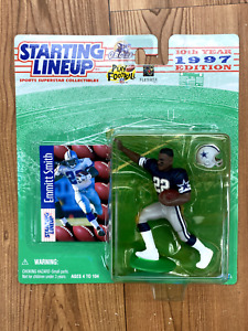 Vintage 1997 Starting Lineup Dallas Cowboys Emmitt Smith Figure Sealed SLU NFL