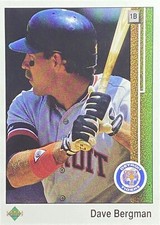 1989 Upper Deck #266 Dave Bergman Detroit Tigers Baseball Card