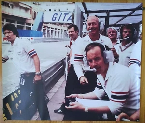 Lotus Crew Pit Monaco 1980s Quality Custom Made Photography Print Poster 36"x42" - Picture 1 of 2