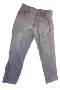 Basic Editions Jeans 38 x 32 Preowned Distressed - Picture 1 of 2