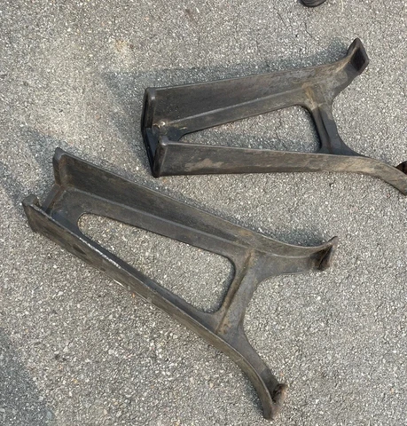 Antique Cast Iron Table Legs 1910 Vintage Southbend Lathe 30"hg×21"wd. excellent Cover