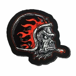 Lethal Threat Vintage Gorilla Helm Zigarre Motorrad Biker Punk Patch LT30220 - Bild 1 von 3