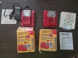 GENTEX Commander 3 Evacuation Signal w/Horn Strobe Light GEC3-24WR NOS - Picture 1 of 9