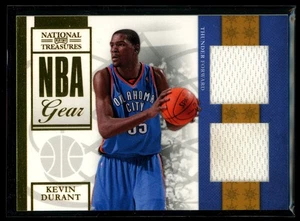 2010 National Treasures Game Gear Dual Patch Gold #4 Kevin Durant /10 game-worn - Picture 1 of 2