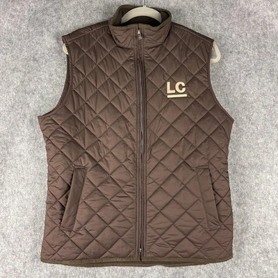 Peter Millar Hudson Vest Mens Medium Brown Full Zip Lightweight Quilted Golf NEW - Image 1 of 4