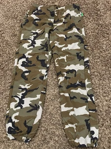 Air Jordan MVP Herren Camouflage Hose Herren FZ3529-380 Light Olive/Sail Größe L - Bild 1 von 7