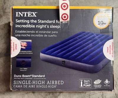 Intex 10 Inch Dura-Beam Standard Downy Air Mattress, Queen (Pump Not Included) - Image 1 of 4