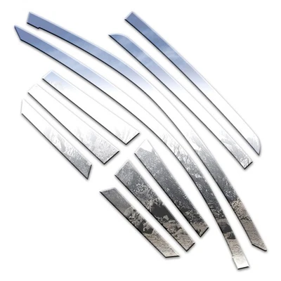 10 件 豪华 FX 铬窗套装 适合 2008 - 2011 年福特福克斯 — 第 1/4 张图片