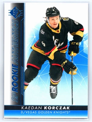 2022-23 UD SP Authentics Rookie Blue #136 KAEDAN KORCZAK - Image 1 of 2