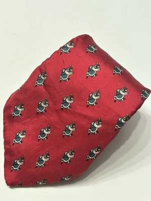 Винтажный рождественский галстук Neiman-Marcus с Санта-Клаусом - Изображение 1 из 2