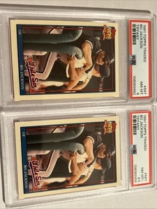 LOT OF 2 - 1991 TOPPS TRADED TIFFANY #58T BO JACKSON GRADED BOTH PSA 8.5 & PSA 8 - Picture 1 of 5
