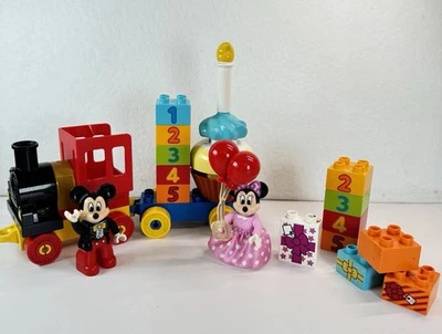 LEGO DUPLO Mickey And Minnie Birthday Parade Train Set 10597 99% Complete 28p - Image 1 of 4