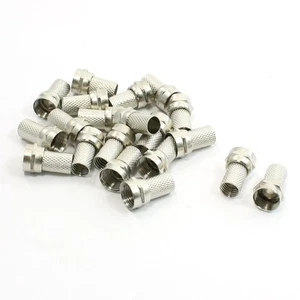 20pcs F-Type Male Female RG6 Coaxial Antenna RF Connector Adapter Coax Cable - Picture 1 of 1