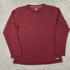 Karbon Shirt Damen L Langarm Base Layer Thermo Rot Thermolite Polyester - Bild 1 von 8